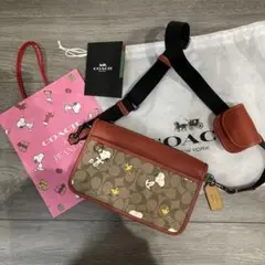 coach スヌーピー バッグ クロスボディ