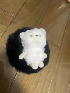 ハンドメイド編みぐるみふわふわしろくまくんファーマットセット♡インテリアぬいかつ
