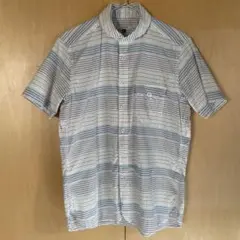 AIGLE エーグル　マルチカラーストライプ 半袖シャツ　Sサイズ