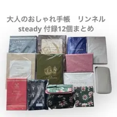 大人のおしゃれ手帳　リンネル　steady 付録まとめ　12点セット