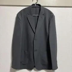 無印良品 紳士 風を通す ストレッチサッカージャケット グレー M