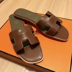 HERMES エルメス ノーヒール サンダル レディース