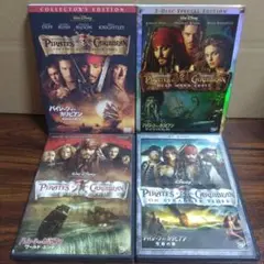 DVD パイレーツ・オブ・カリビアンシリーズまとめ 1〜4セット　ポストカード有
