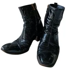 正規レア イヴサンローラン YSL ジョニーロングブーツ 黒 40 メンズ最長丈 SAINT LAURENT - 正規レア イヴサンローラン YSL ジョニーロング