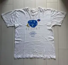 90s シングルステッチ　アートT アーカイブ　ホワイト　日本製　フェード　古着