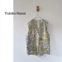 美品　Yukiko Hanai　ユキコハナイ　シルク　ペイズリー柄ベスト