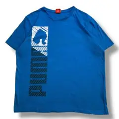 F465　【即購入OK】　PUMA　半袖Tシャツ　サイズL　ブルー