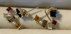 揺れる可愛いageteのピアス