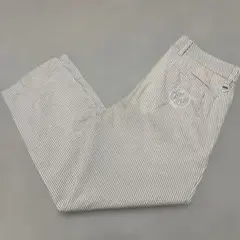 23区GOLF 23区ゴルフ ストライプ刺繍ゴルフパンツ ベルトループ付き M