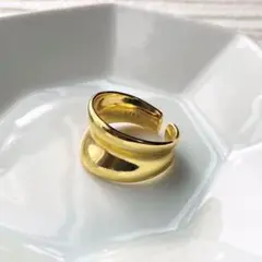Gold Wide Open Ring ゴールドリング