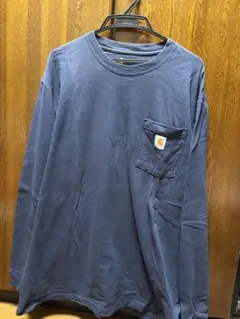 Carhartt ネイビー L オリジナルフィット 長袖Tシャツ