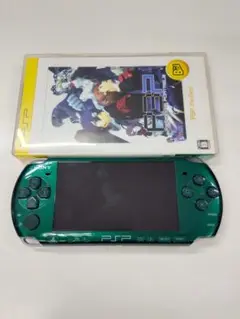 グリーン PSP 本体 ペルソナ3　ポータブル付き