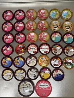 ハーゲンダッツ　蓋　ミニカップ35枚　パイントサイズ2枚