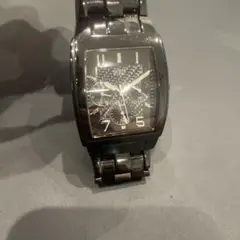 ゲス GUESS ブラック クォーツ腕時計 電池交換済