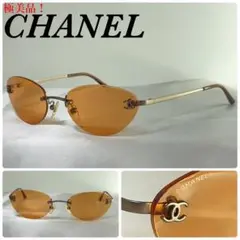 (極美品!)CHANEL シャネル ココマーク 縁なし 4003 サングラス