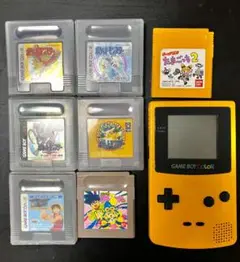 ゲームボーイカラー イエロー 本体 + ソフトまとめ