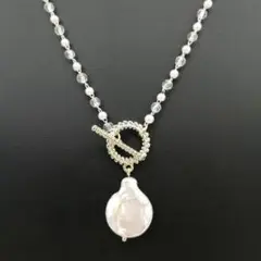 ■新品■ ゴールド パール ネックレス ペンダント 天然パール ストーン