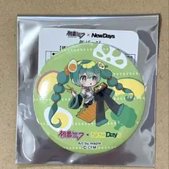 初音ミク NEWDAYS 缶バッジ 緑 限定 完売