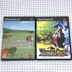 【2本セット】 PS2 ダービースタリオン04/ ウイニングポスト6 マキシマム