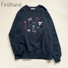 極美品　ファーストハンド　24AW マルチリボンプリントスウェット コットン