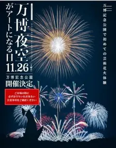 【値下中】 11/26 万博記念公園 花火大会 SS席 プラチナシート