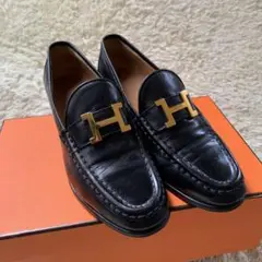 【最高級の極み】HERMES エルメス ビットローファー ヒール Hロゴ 箱付き