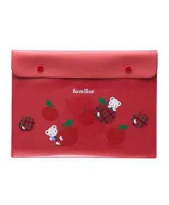 新品 familiar ファミリア クリアケース ケース 袋 レッド 赤 女の子