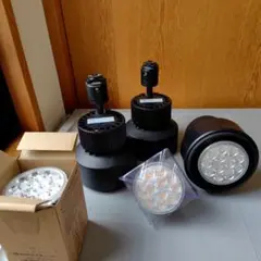 100W ブラック スポットライト 3個セット