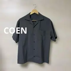 coen★【RONEL】COOLMAXトロピカル オープンカラーシャツ 無地