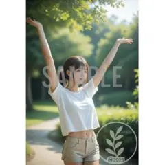 美少女 清楚 夏コーデ ショートパンツ ノースリーブ A4 ヨ50818_7