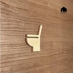 ★木製 トイレプレート ❁⃘ ナチュラル色　便器型　トイレマーク