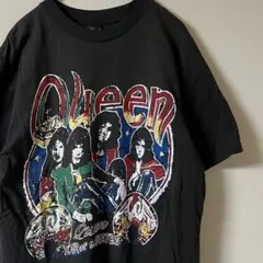 Queen/TOUR of the STATES プリントtシャツ/ブラック