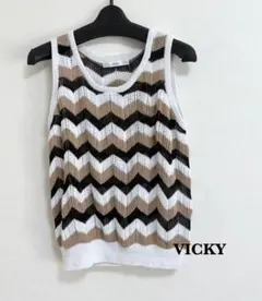 【最終価格】VICKY ビッキー リネン ノースリーブトップス