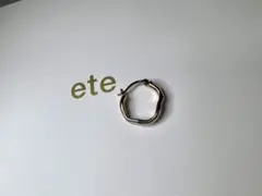ete フープピアス片耳 品番 872058-059-060
