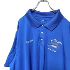 Donald villages ULTRACLUB 半袖ポロシャツ　ブルー4XL