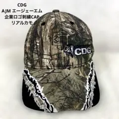 【レア】CDG AJM エージェーエム 企業ロゴ刺繍CAP リアルカモ