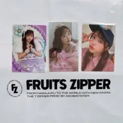 仲川瑠夏 FRUITSZIPPER トレカ3枚セット ケーキ