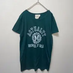 un-party ACTUALITY ロングTシャツ　ダークグリーン　L