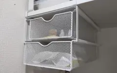 メタルメッシュハンギングホルダー ホワイト
