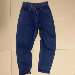 C-SEVENTEENハイウエスト デニムパンツ ネイビー　テーパード　美脚