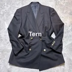 美品✨Tern ウール100%金ボタン　紺ブレザー　テーラージャケット　ネイビー