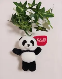 KALDI カルディ パンダ キーチェーン マスコット ぬいぐるみ