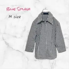 Blue Splash シャツ ギンガムチェック Mサイズ 送料無料 古着