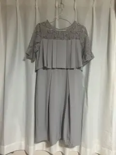 PourVous プリーツドッキングワンピース　L