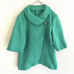 極美品✨5部袖　ブラウス　比翼ボタン　オシャレ　ミセス　サラサラ　ゆったり