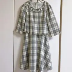 Rew de Rewワンピース　ツイード　フォーマル　ビジュー有り