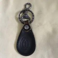 お値下げ　カルティエ　革製　キーホルダー