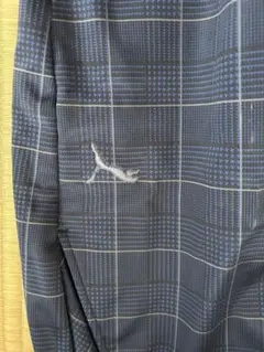 Puma ネイビー チェック柄 ゴルフパンツ
