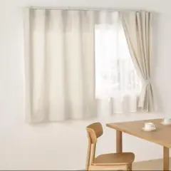 MUJI 綿洗いざらし平織ノンプリーツカーテン 100×105㎝ 無印