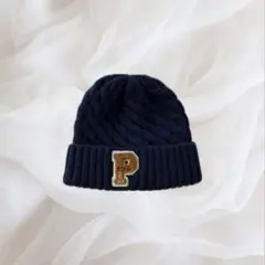 Polo ネイビー ニット帽 46-50cm